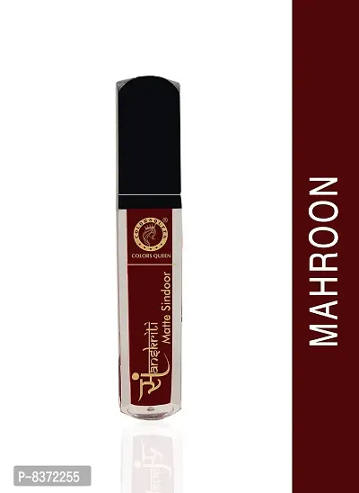 Colors Queen Water Proof Long Lasting Matte Sanskrirti Sindoor (Maroon)-thumb2