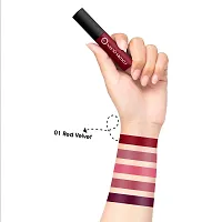 Colors Queen Mellow Matte Lip Cream, Long Wear Liquid Matte Lipstick, Velvety Soft Finish, Weightless Formula, Long Lasting Lipstick, Matte Liquid Lipstick for Women (01- Red Velvet)-thumb2