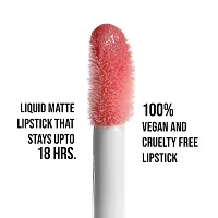 Colors Queen Cregrave;me Touch Non Transfer Lipstick Waterproof Lipstick Long Lasting Stays up to 18 hrs Matte Finish Smudge Proof Non Sticky and Non Drying Liquid Lipstick For Women (Buff Nude)-thumb4