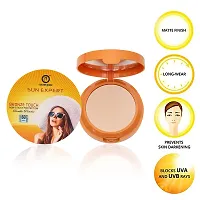 Colors Queen Sun Expert || Bronze Touch|| || Non Sticky Protection || Double Compact Powder (Ivory)-thumb3