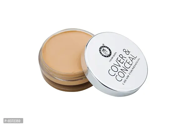 Colors Queen Cover  Conceal Cream Foundation || Light Weight + Full Coverage  || Water proof  Crease Proof || With Beauty Blender {Pack of 2}-thumb2