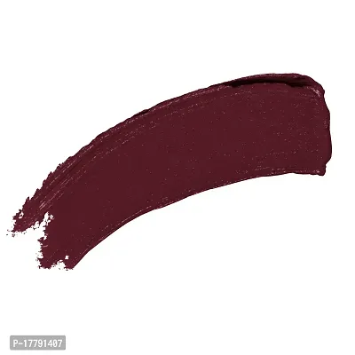 Colors Queen French Matte Waterproof Lipstick Enriched with Moisture, Single Stroke Application Non Sticky and Non Drying Creamy Matte Lipstick for Women (Maroon, 3 Gram)-thumb2