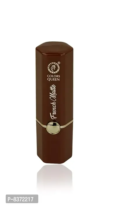 Colors Queen French Matte Lipstick (Coffee Brown) With Soft Kajal-thumb4