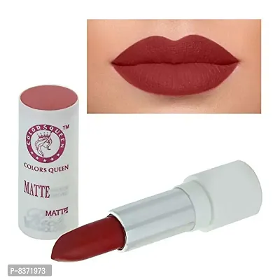 COLORS QUEEN Waterproof Non Transferable Rich Matt Lipstick for Women and Girls (Lady Red) (01)-thumb3