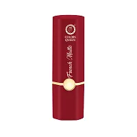 Colors Queen French Matte Waterproof Lipstick Enriched with Moisture, Single Stroke Application Non Sticky and Non Drying Creamy Matte Lipstick for Women (Hot Red, 3g)-thumb3