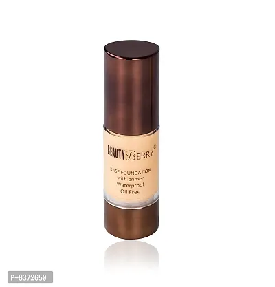 BEAUTY BERRY BASE FOUNDATION WITH PRIMER OIL FREE  WATER PROOF (IVORY)-thumb4
