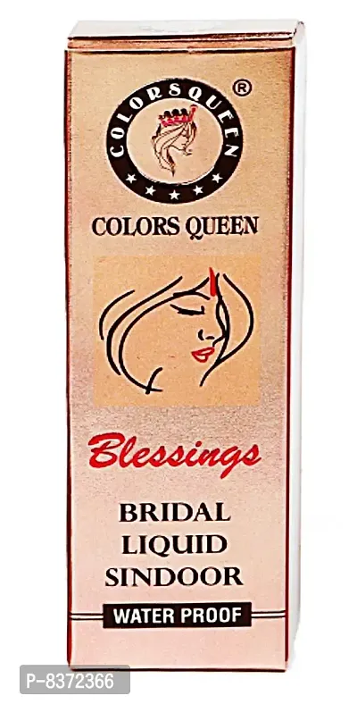 Colors Queen Blessings Bridal Water Proof Liquid Sindoor (Red) combo2-thumb2