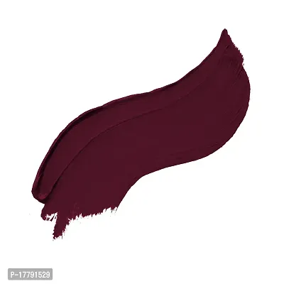 Colors Queen Glitter Lipstick Rockstar Non Transfer, Matte Finish, Smudge Proof, Water Proof, 12 hr Stay Royal Maroon (3g)-thumb2