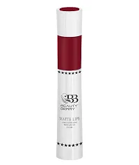 Beauty Berry Matte Lips 2 IN 1 Long Lasting Gloss Matte Lipstick (Royal Maroon)-thumb1