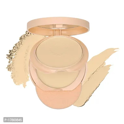 Colors Queen Perfect Look Oil Control Matte Compact Powder | 2 in 1 Compact Powder + Base Concealer