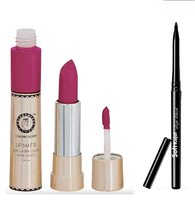 Colors Queen Lip Matte Lpstick With Soft Kajal