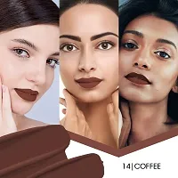 Colors Queen (NEW) Colors Stay Non Transfer Matte Lipstick (Coffee)-thumb4