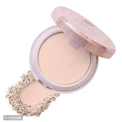 Colors Queen Oil Control Compact Powder | Face Compact for Women, with SPF 15 to protect skin from Sun. Has a Silky Texture, evens out the skin, Conceals fine lines and wrinkles. Compact Powder for Fair Skin Tone (Natural)-thumb0