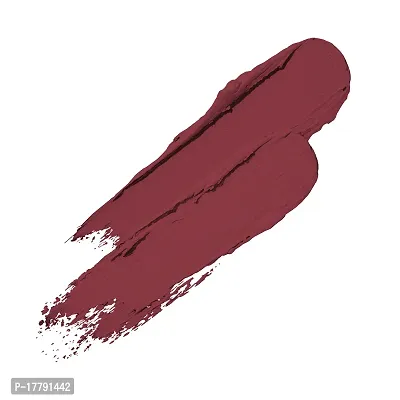 Colors Queen Beauty Lips Velvet Finish Matte Lipstick Highly Pigmented with Smooth Application Long Lasting Lipstick Waterproof Smudge Proof Lipstick for Women (Rouge)-thumb2