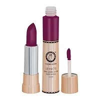 Colors Queen 2 in 1 Matte Lipstick Lip Matte Long Lasting Gloss, Waterproof, Non Transferable Deep Magenta (8 Gram)-thumb2