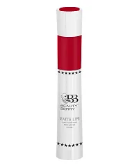 Beauty Berry Matte Lips 2 IN 1 Long Lasting Gloss Matte Lipstick (Warm Red)-thumb1