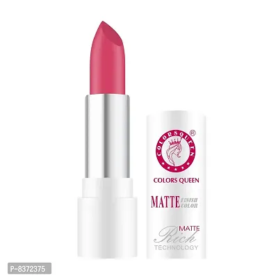 Colors Queen Rich Matte Lipstick (Neon Pink, 3.8g)-thumb3