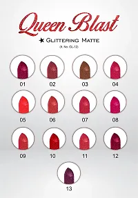 Colors Queen Glittering Matte Lipsticks (Salmon)-thumb3