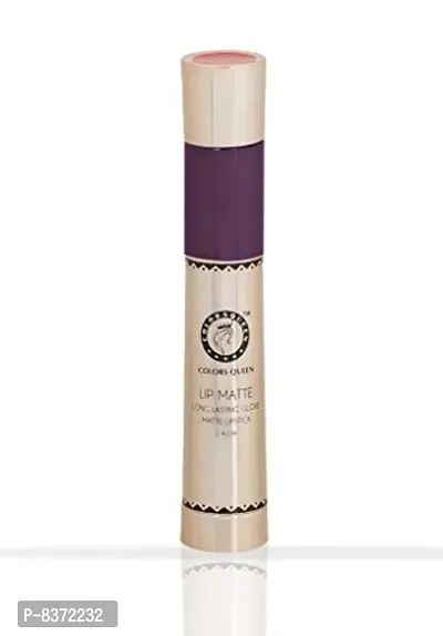 Colors Queen 2 in 1 Long Lasting Matte Lipstick (Wine) With Soft Kajal-thumb4