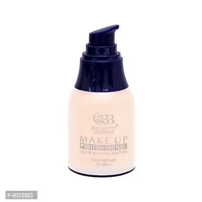 Beauty Berry Professional Make UP Liquid Base Foundation Water Proof (Fair Porcelain)-thumb2