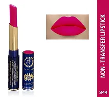 Colors Queen Non Transfer Long Lasting Matte Lipstick (Honey Pink) With Lip Balm-thumb1