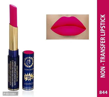 Colors Queen Non Transfer Long Lasting Matte Lipstick (Honey Pink) With Lip Balm-thumb2