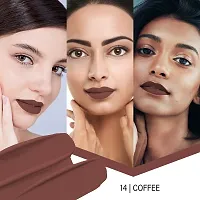 Colors Queen Color Stay Matte Lipstick Highly Pigmented Ultra Matte Long Lasting Lipstick One Stroke Application, Hydrating, Weightless Matte Finish, Transferproof Lipstick for Women (Coffee, 3 gram)-thumb4