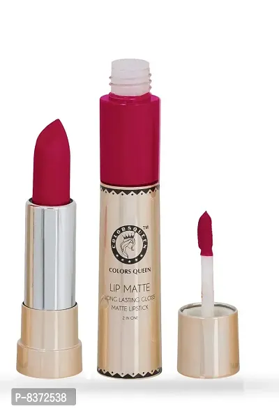 Colors Queen Lip Matte 2in1 Lipstick (Glam, 8g)