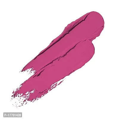 Colors Queen Beauty Lips Velvet Finish Matte Lipstick Highly Pigmented with Smooth Application Long Lasting Lipstick Waterproof Smudge Proof Lipstick for Women (Purple)-thumb2