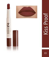 Colors Queen Non Transfer Matte Lipstick (Mroon) with soft Kajal-thumb1