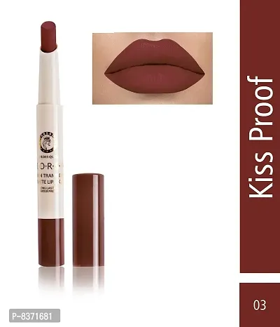 Colors Queen Non Transfer Matte Lipstick (Mroon) with soft Kajal-thumb2