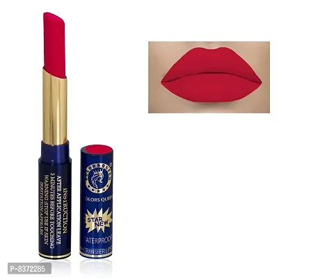 Colors Queen Non Transfer Long Lasting Matte Lipstick (Rouge) With Lip Balm-thumb2