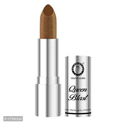 Colors Queen Queen Blast Glittering Matte Lipstick (Chocolate, 3.8 g)