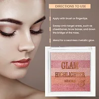 Classic Glam Highlighter For Face Makeup | Highlighter Makeup | Multi-Color Highlighter Palette - (05)12G-thumb4