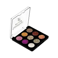 Classic Glitter Eyeshadow Palette, 9 Glitter Eyeshades| Shimmery Finish, Blendable Eyeshadow, Finely Pressed and Pigmented Glitter Shades (15 Gram)-thumb2