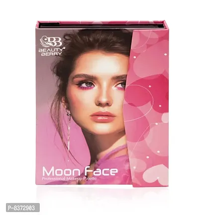 Beauty Berry Moon Face 5 IN 1 { Eyeshadow/Highlighter/Compact/Blusher/Lipstick} Professional Make Up Palette-thumb3