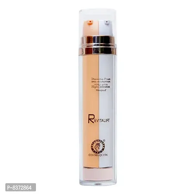 Colors Queen REVITALIFT 2 IN 1 High Definition Double Action Water Proof Foundation With Primer-thumb2