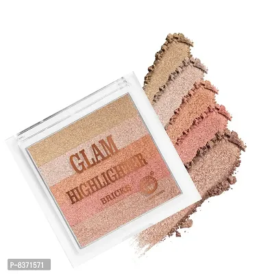 Colors Queen Professional make up Shimmer Glam highlighter Brick