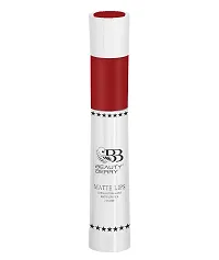 Beauty Berry Matte Lips 2 IN 1 Long Lasting Gloss Matte Lipstick (Red)-thumb1