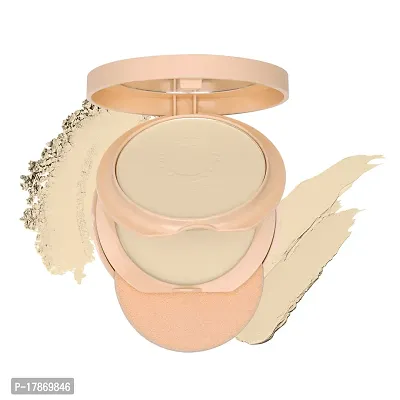 Colors Queen Perfect Look Oil Control Matte Compact Powder | 2 in 1 Compact Powder + Base Concealer