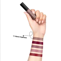 Colors Queen Mellow Matte Lip Cream, Long Wear Liquid Matte Lipstick, Velvety Soft Finish, Weightless Formula, Long Lasting Lipstick, Matte Liquid Lipstick for Women (11 - Brown Expresso)-thumb2