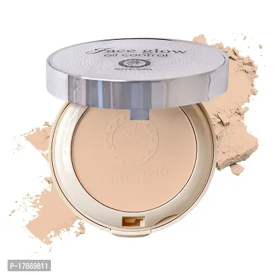 Colors Queen Oil Control Compact Powder, for All Skin Types (Golden Beige)