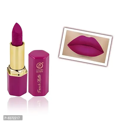 Colors Queen French Matte Lipstick (Coffee Brown) With Soft Kajal