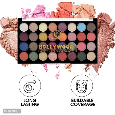 Classic 32 Colours Highly Pigmented Eyeshadow Palette | Waterproof, Easily Blendable With Flawless Finish (Bollywood)-thumb3