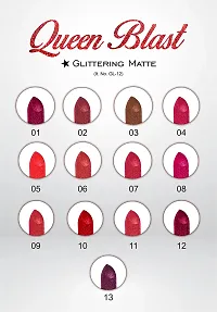 Colors Queen Glittering Matte Lipsticks (Magenta)-thumb3