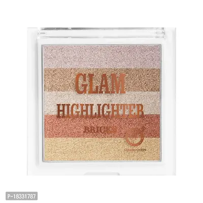 Classic Glam Highlighter For Face Makeup | Highlighter Makeup | Multi-Color Highlighter Palette - (03) 12G-thumb3