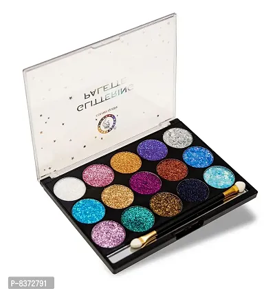 Colors Queen New 15 shades Glitter Eyeshadow Palette-thumb0