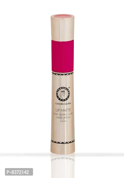 Colors Queen 2 in 1 Long Lasting Matte Lipstick (Intense Pink) With Soft Kajal-thumb4