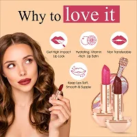 Colors Queen Lipstick Rockstar Lipstick Shimmery Matte Finish, Smudge Proof,12 Hour Stay Fuchsia (3 Gram)-thumb3