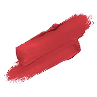 Colors Queen Kiss Lips Matte Lipstick Smudge Proof and Non Transfer Creamy Matte Long Stay Lipstick for Women (On Fire Red)-thumb1